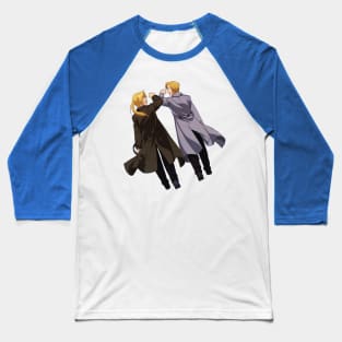 Edward and Aplhonse Elric FullMetal Alchemist Baseball T-Shirt